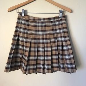 PLAID PLEATED SCHOOLGIRL SKIRT